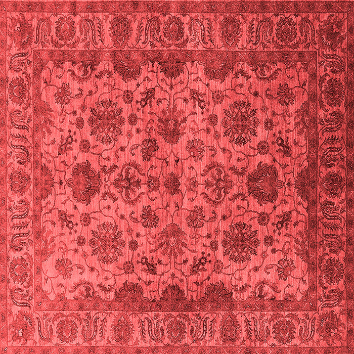 Machine Washable Oriental Red Industrial Rug, wshurb1963red