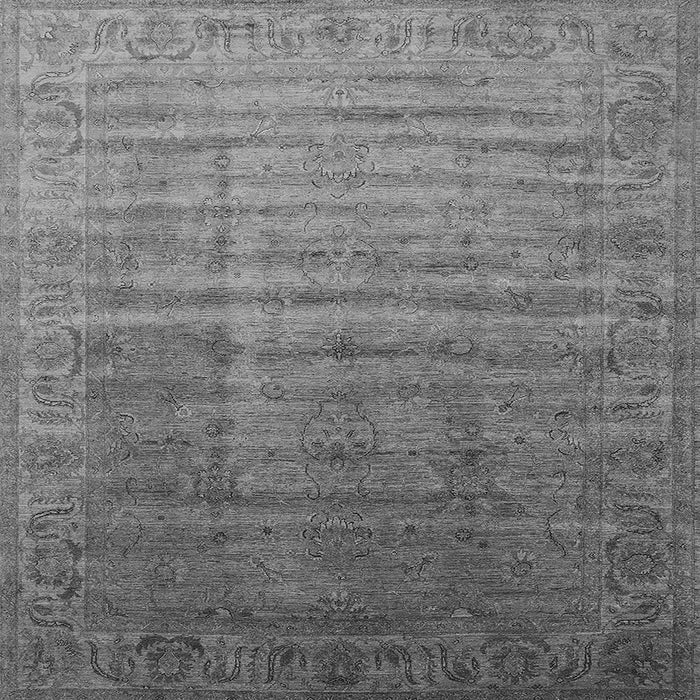 Square Oriental Gray Industrial Rug, urb1964gry