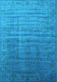 Oriental Light Blue Industrial Rug, urb1964lblu