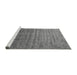 Sideview of Machine Washable Oriental Gray Industrial Rug, wshurb1964gry