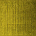 Square Oriental Yellow Industrial Rug, urb1964yw