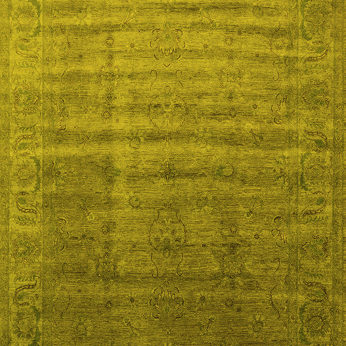 Oriental Yellow Industrial Rug, urb1964yw