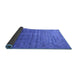 Sideview of Oriental Blue Industrial Rug, urb1964blu