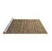 Sideview of Machine Washable Oriental Brown Industrial Rug, wshurb1964brn