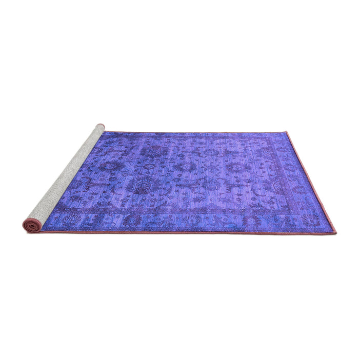 Sideview of Machine Washable Oriental Purple Industrial Area Rugs, wshurb1965pur