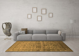 Machine Washable Oriental Orange Industrial Area Rugs in a Living Room, wshurb1965org