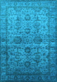 Oriental Light Blue Industrial Rug, urb1965lblu