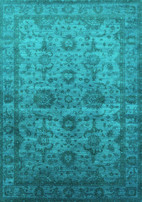 Oriental Turquoise Industrial Rug, urb1965turq