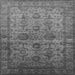 Square Oriental Gray Industrial Rug, urb1965gry