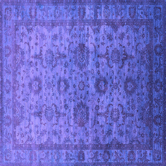 Square Machine Washable Oriental Purple Industrial Area Rugs, wshurb1965pur