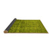 Sideview of Oriental Yellow Industrial Rug, urb1965yw