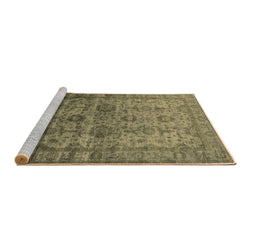 Sideview of Machine Washable Oriental Brown Industrial Rug, wshurb1965brn