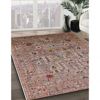 Mid-Century Modern Chestnut Brown Oriental Rug, urb1966