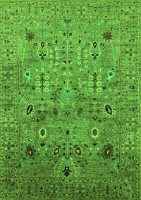 Oriental Green Industrial Rug, urb1966grn