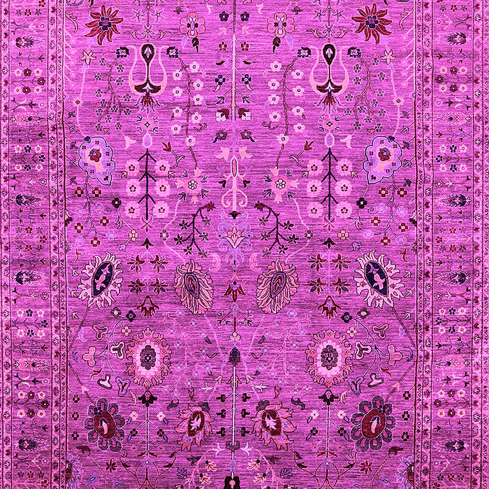 Machine Washable Oriental Pink Industrial Rug, wshurb1966pnk