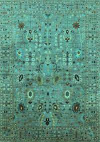 Oriental Turquoise Industrial Rug, urb1966turq