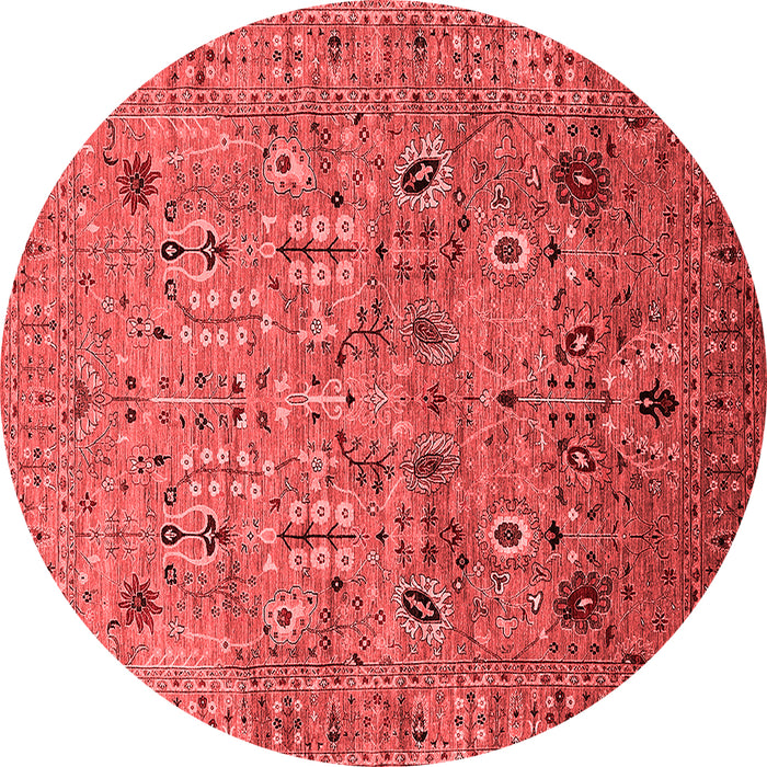 Machine Washable Oriental Red Industrial Rug, wshurb1966red