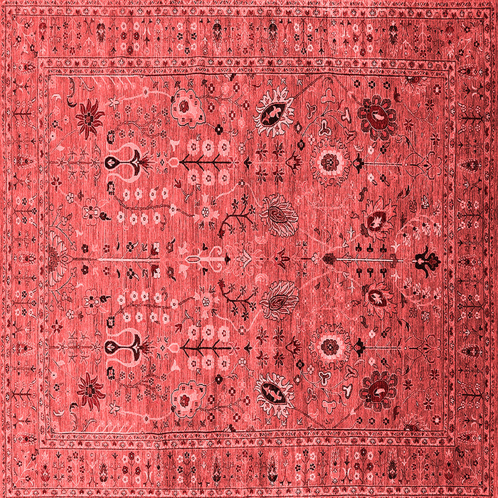 Machine Washable Oriental Red Industrial Rug, wshurb1966red