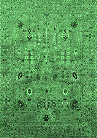 Oriental Emerald Green Industrial Rug, urb1966emgrn