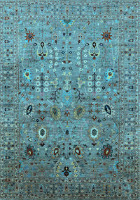 Oriental Light Blue Industrial Rug, urb1966lblu