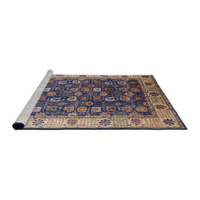 Sideview of Machine Washable Industrial Modern Plum Purple Rug, wshurb1967