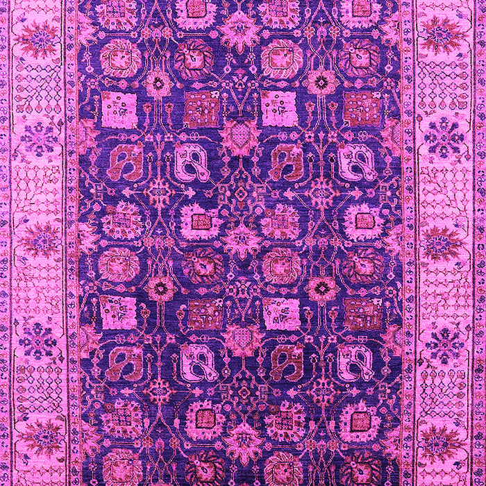 Machine Washable Oriental Pink Industrial Rug, wshurb1967pnk