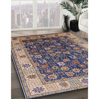 Mid-Century Modern Plum Purple Oriental Rug, urb1967