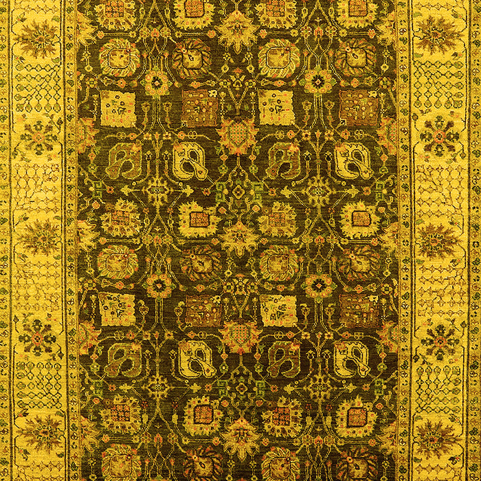 Oriental Yellow Industrial Rug, urb1967yw