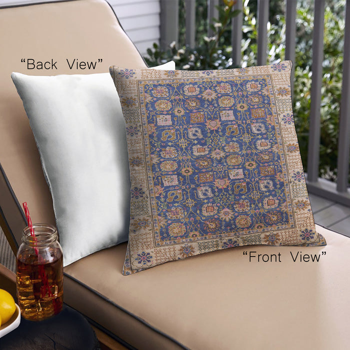 Front View of Mid-Century Modern Urban Square Plum Purple Throw Pillow, 18 inch by 18 inch, pwurb1967