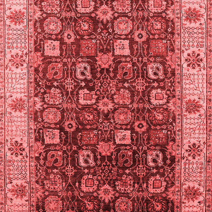 Machine Washable Oriental Red Industrial Rug, wshurb1967red