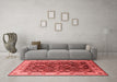 Industrial Red Washable Rugs