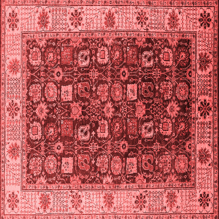 Machine Washable Oriental Red Industrial Rug, wshurb1967red