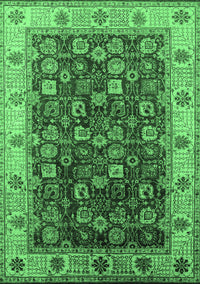 Oriental Emerald Green Industrial Rug, urb1967emgrn