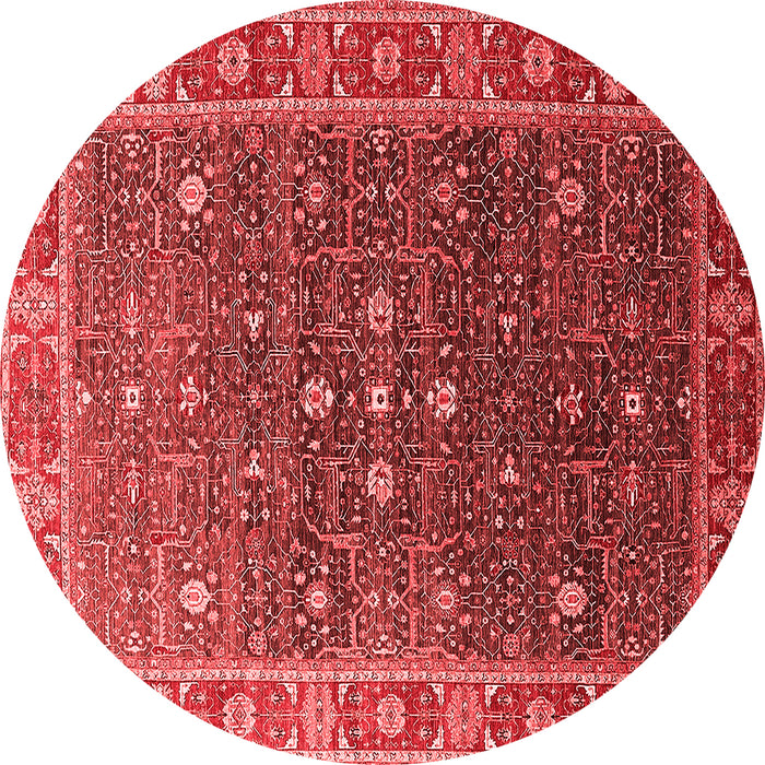 Machine Washable Oriental Red Industrial Rug, wshurb1968red