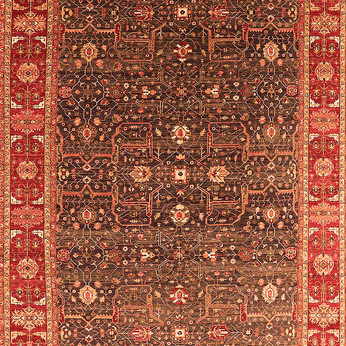 Oriental Orange Industrial Rug, urb1968org