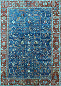 Oriental Light Blue Industrial Rug, urb1968lblu