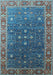 Oriental Light Blue Industrial Rug, urb1968lblu