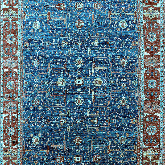 Oriental Light Blue Industrial Rug, urb1968lblu