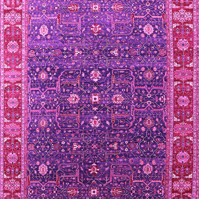 Machine Washable Oriental Pink Industrial Rug, wshurb1968pnk