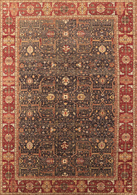 Oriental Brown Industrial Rug, urb1968brn