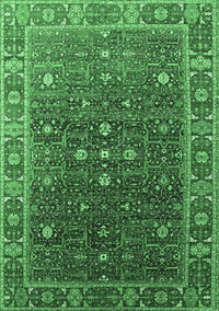 Oriental Emerald Green Industrial Rug, urb1968emgrn