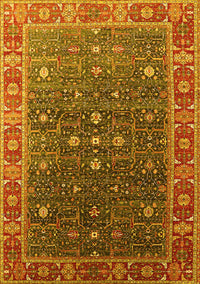 Oriental Yellow Industrial Rug, urb1968yw