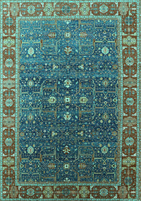 Oriental Turquoise Industrial Rug, urb1968turq