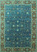 Oriental Turquoise Industrial Rug, urb1968turq