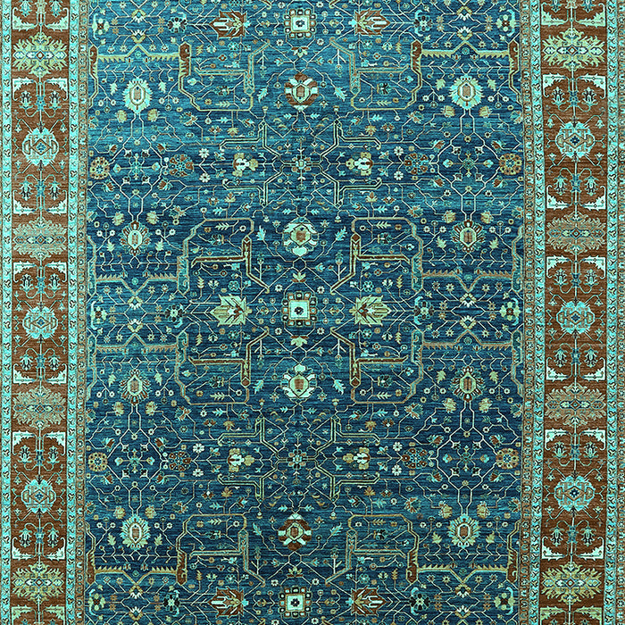 Oriental Turquoise Industrial Rug, urb1968turq