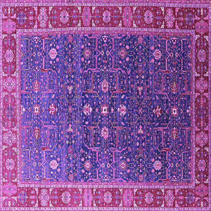 Square Oriental Purple Industrial Rug, urb1968pur