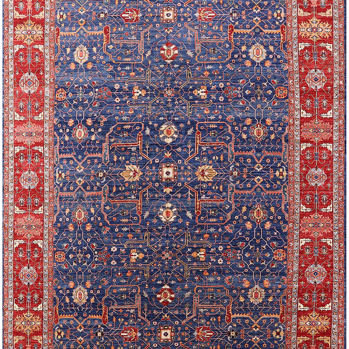 Mid-Century Modern Dark Raspberry Purple Oriental Rug, urb1968