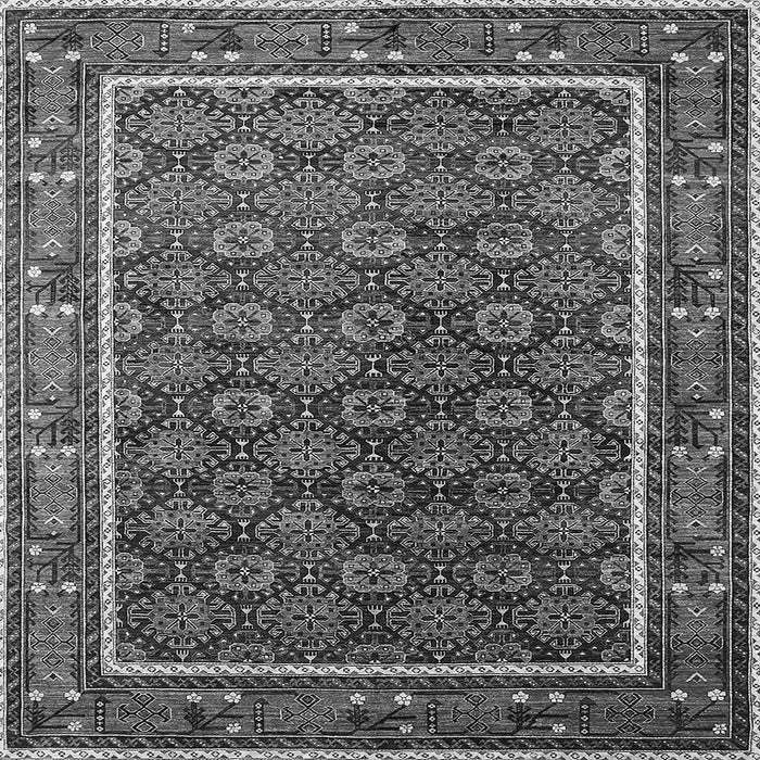 Square Oriental Gray Industrial Rug, urb1969gry