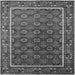 Square Oriental Gray Industrial Rug, urb1969gry