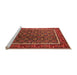 Sideview of Machine Washable Oriental Orange Industrial Area Rugs, wshurb1969org